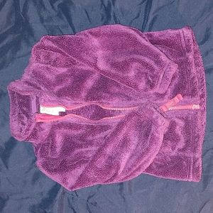 Girls Purple Zip Up Fleece